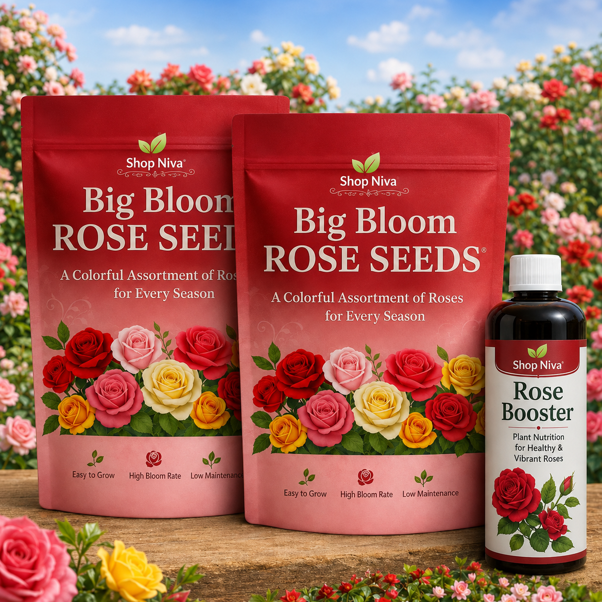 Big Bloom Rose Seeds (Pack of 2)