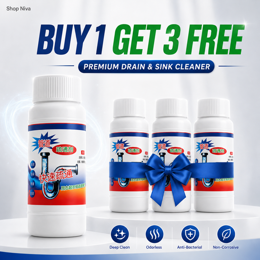 POWERFUL DRAIN & SINK CLEANER POWDER (PACK OF 4)